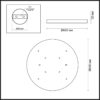 5079/50L L-VISION ODL24 209 зол/серо-бежевый/металл/натур.камень/акрил Настенный светильник с переключ.цветов.темпер. LED 50W 3000К/4000K/6000K BERGI