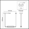 6556/15L LEDIO LN26 279 черный/дымчатый/металл/акрил, стекло Подвес LED 15W 4000К 220V TRENDY