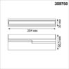 4ed573359f7b31fd7dc9cc4f4e96bd28 359766 OVER NT25 398 черный Светильник накладной с перекл. цв. температуры IP20 LED 12W 180-265V 2700К/3200К/4000К EOS