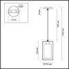 3731/1 SUSPENTIONI LN26 413 хром Подвес E27 1*60W 220V ELLIOT