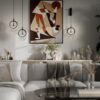 5421/17L HIGHTECH ODL_EX25 083 черный/золото/металл/стекло Подвес LED 17W 3000K 986Лм MERCURY