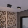 5087040de2c7614f8f6d64e12c848bf1 359759 OVER NT25 396 черный Светильник накладной с перекл. цв. температуры IP20 LED 6W 180-265V 2700К/3200К/4000К EOS