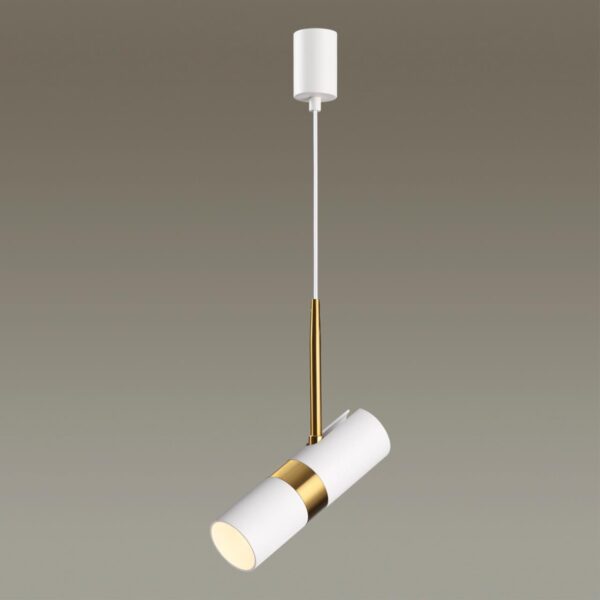 4355/1 HIGHTECH ODL23 329 белый/золотистый/металл Подвесной св-к IP20 LED GU10 10W BULLET
