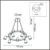 51291e7f110febe5bf3a4192ea6ed2ec 8237/9 COMFI LN26 256 черный, металл Светильник подвесной GU10 LED 9*7W 220V ILMINA