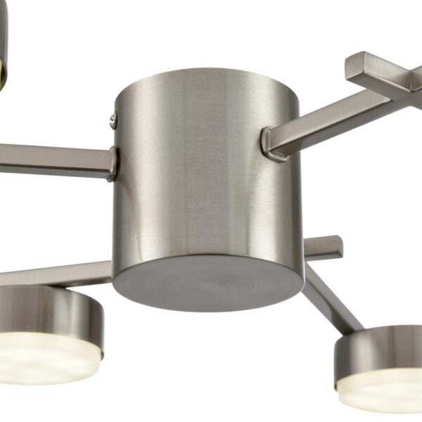 8115/6C COMFI LN26 248 никель, металл Люстра потолочная LED GX53 6*7W 220V DABRA