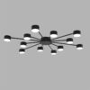 8344/12C COMFI LN26 251 черный, металл Люстра GX53 LED 12*7W 220V TORINA