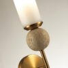 52515d708d2d200c302470c38c972a86 6625/1W MIDCENT ODL25 173 Настенный светильник под латунь/металл/стекло/камень (травертин) IP20 E14 1*E14 40W 220V LOLLA
