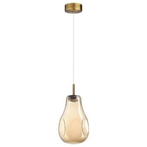 5098/4L PENDANT ODL25 365 античн.бронза/янтарный/металл/стекло Подвес LED 4W 4000K 388Лм NAVE