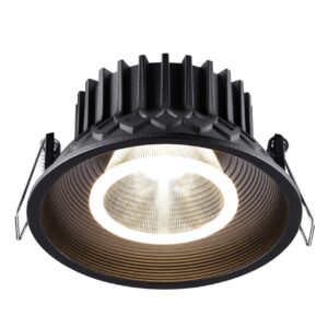 53f5824ceeffe5cd06e9be91a17ed697 358790 SPOT NT21 468 черный Светильник встраиваемый светодиодный IP20 LED 15W 4000K 1600Лм 110-265V BIND