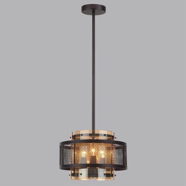 8007/3 MODERNI LN26 296 черный/черный, золотой металл/металл, стекло Подвесной светильник Е14 3*40W 220V ZARINA