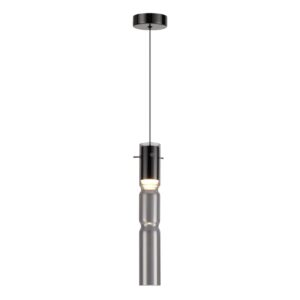 545956d08a7d884026d26fb7900d1148 5059/5L PENDANT ODL24 385 черный/дымчатый/металл/стекло Подвес LED 5W 3000K SCROW