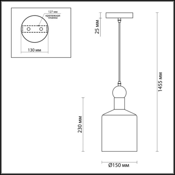 4085/1 PENDANT ODL19 417 темн.серый/золотой Подвес Е27 1*40W 220V BOLLI