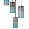 5b1223f84c886f5dc53415e0b59bdbb6 8401/10 MODERNI LN26 000 черный/античная бронза/серо-синий, металл/стекло Люстра E14 10*40W 220V MURANO