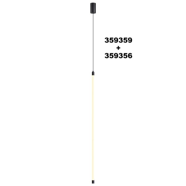 359356 KONST NT24 050 черный Светильник линейный светодиодный IP20 LED 15W 170-265V 4000K 1280Лм VITZ