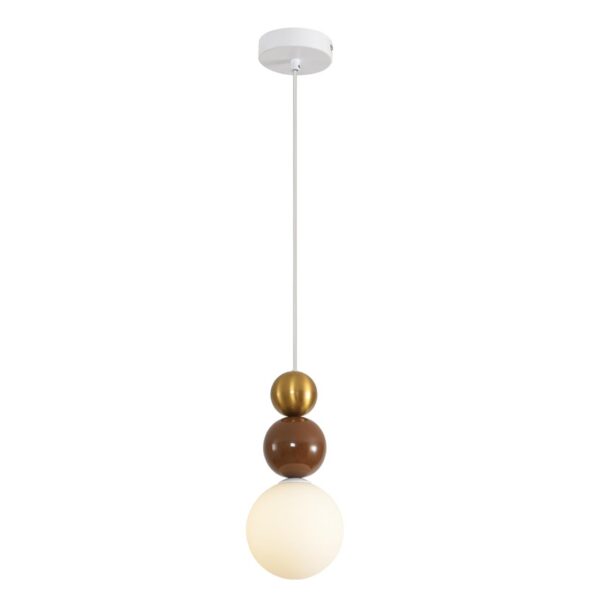 8257/1 SUSPENTIONI LN26 000 золото/коричнеый/белый, металл/стекло Подвес G9 1*20W 220V BONBONES