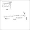5058/SL L-VISION ODL24 383 серебристый/металл База 8X для линии SCROW, SHINY /82х15см BASE