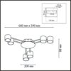 5ee16b2d8c3405b9e5de3756de0f0005 8235/6C COMFI LN26 242 белый, металл Люстра потолочная LED GX53 6*12W 220V GARETA