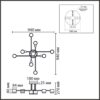 5f1d655caf035698f47b6135cc4d3ef7 8307/8C COMFI LN26 237 золотой/черный, металл Светильник потолочный GX53 LED 8*7W 220V LENIANA