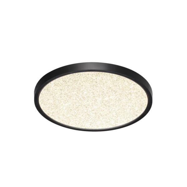7662/24L MITRA LED SN 555 Светильник пластик/белый/черный LED 24Вт 3000/4000K D300 IP40 OMEGA BLACK