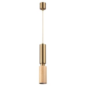 61a4a469a26bbbd95d8cddbd888834a6 7061/1A MINIMA ODL25 217 Подвесной светильник светлое дерево/металл IP20 GU10 LED 7W 220V CAUCHO