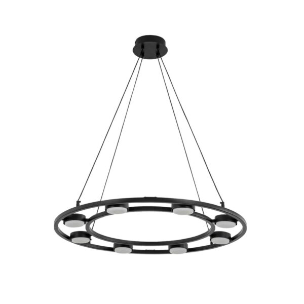 61e121fa4994abe555b7034c69e39bbb 8340/8 MODERNI LN26 254 черный, металл Люстра подвесная LED GX53 8*7W 220V TORINA