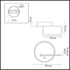 637d57519465d3ef4b97b98bbfc3000c 5634/9WL LEDIO LN26 433 белый Бра LED 9W 3000K 220V WINNIE
