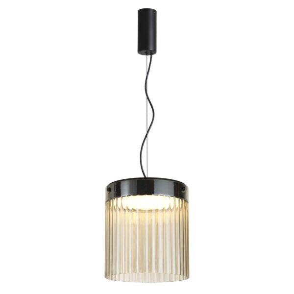5047/20L L-VISION ODL24 000 черный/светл.янтарный/металл/стекло Подвес LED 20W 4000К 2238Лм PILLARI