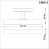 358612 SHINO NT21 045 черный Трековый светильник для низковольного шинопровода IP20 LED 4000K 12W 48V FLUM