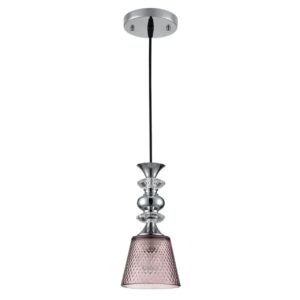 64901587b89cbd2202a6ce4f261c9e4d 8048/1A SUSPENTIONI LN26 392 хром/розовый металл/стекло Подвесной светильник E27 1*60W 220V MANOLA