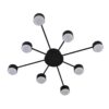 6659ffe39b30104f51fff734e64824db 8344/8C COMFI LN26 251 черный, металл Люстра GX53 LED 8*7W 220V TORINA