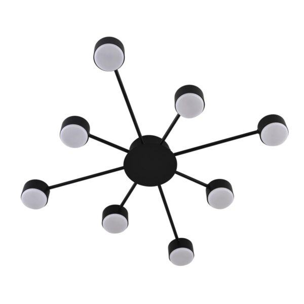 6659ffe39b30104f51fff734e64824db 8344/8C COMFI LN26 251 черный, металл Люстра GX53 LED 8*7W 220V TORINA