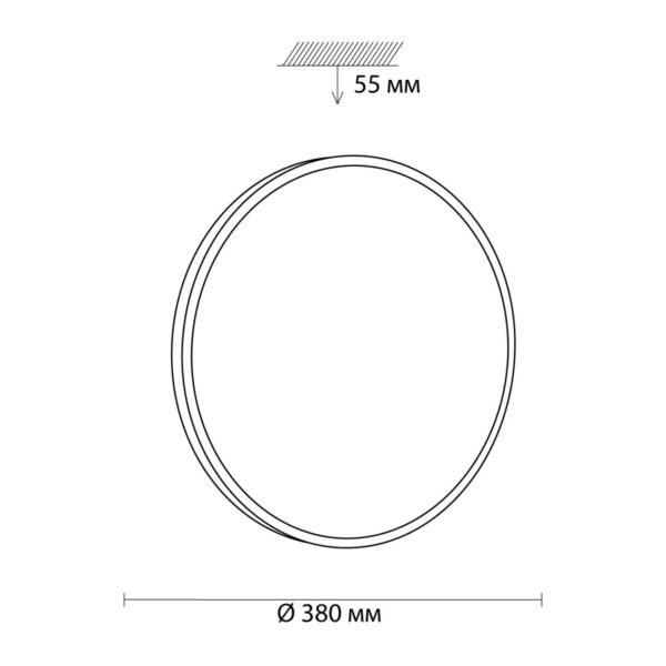 6676e882e762d71e9b3cd4abb25fe840 3012/DL TAN SN 000 Светильник пластик/черный LED 48Вт 3000-6300K D380 IP43 пульт ДУ/ LampSmart SMALLI