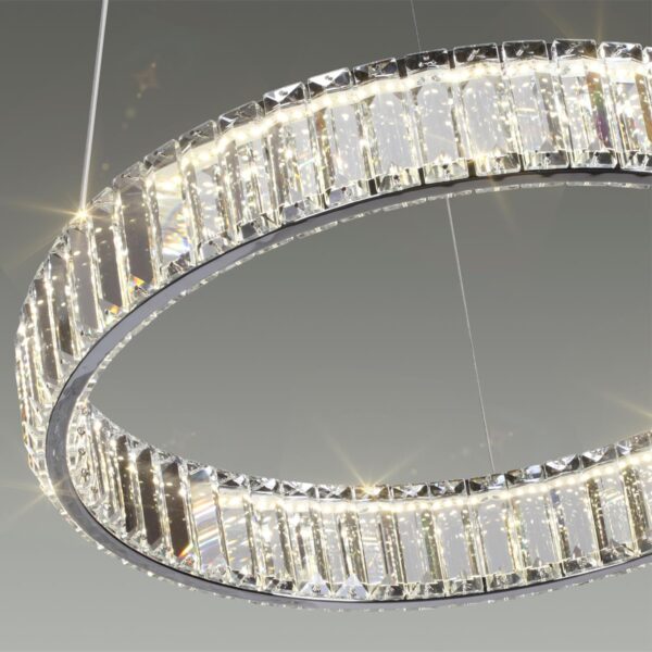 4930/30L L-VISION ODL24 591 хром/прозрачный металл/хрусталь Люстра LED 30W 4000K 3570Лм VEKIA