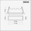 6798d85d5b9dc6f301484206ed0b91fe 358240 SPOT NT19 489 белый Встраиваемый светильник IP20 LED 10W 85-265V HIELO
