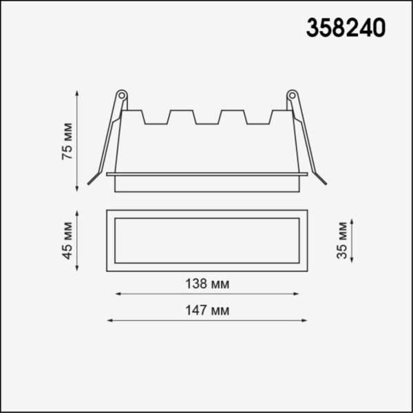 6798d85d5b9dc6f301484206ed0b91fe 358240 SPOT NT19 489 белый Встраиваемый светильник IP20 LED 10W 85-265V HIELO