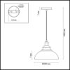 698b9ea87664c9c112eb8d4d8731639f 3675/1 SUSPENTIONI LN26 404 матовый черный Подвес E27 60W 220V DARIO