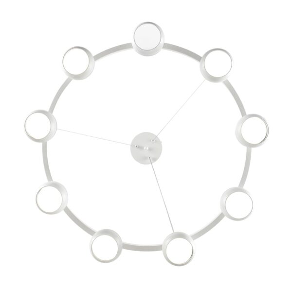 8254/9 COMFI LN26 246 белый металл Светильник подвесной LED GX53 8*7W 220V LUAZANA