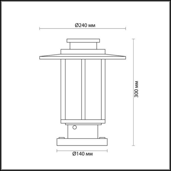 6a6231981653be58a78ecab82b8232d1 4047/1B NATURE ODL18 697 белый/коричневый Уличный светильник на столб IP54 E27 18W 220V MITO