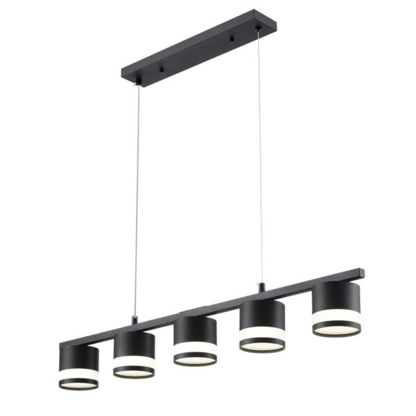 6a8b2a5c3d262a04a9b317873a5ac67b 8240/5 COMFI LN26 240 черный, металл/акрил Светильник подвесной LED GX53 5*7W 220V LANIKA