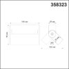358323 OVER NT19 380 черный Светильник накладной IP33 LED 4000К 13W 110-265V EOS