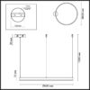 6bd3fea0aba7ea263eff27dd9fe0b766 6530/50L LEDIO LN26 262 чёрный Светильник подвесной LED 50W 3000/4000/6000К 220V ECHO