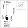 6593/1 MODERNI LN26 406 латунь/белый, металл/текстиль, стекло Подвес E14 1*40W 220V JANE