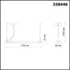 6fe45e2d8ebfb52c4b8c6f34f437632b 358446 OVER NT20 346 черный Подвесной светильник IP20 LED 40W вниз + 20W вверх 100-277V ITER