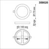 7022b74f54c34300a5bd3e1765b22c53 359020 SPOT NT23 499 белый Светильник встраиваемый светодиодный (три сценария работы) IP20 LED 3000К 12W+4W 100-265V 1120Лм SPAN