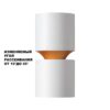 359337 OVER NT24 318 белый Светильник накладной светодиодный IP20 LED 10W/3W 3000K 1090Лм 170-265V ARISTO
