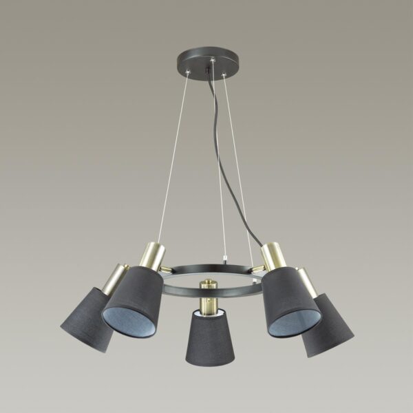 71171bd2f6f0ce3277b8550d3cce3871 3638/5 MODERNI LN19 000 черный Люстра E14 5*40W 220V MARCUS