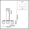 712a76ae2051ba338db29854db00251b 8003/3A MODERNI LN26 312 черный/черный, золотой металл/металл, текстиль Подвес Е27 3*60W 220V ANIMAISA