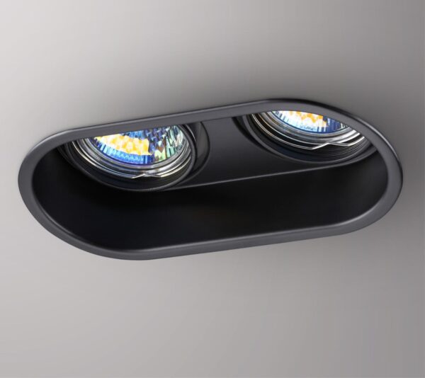 7164a7cb07b5ec0ca2ca32db43018c87 370841 SPOT NT22 516 черный Светильник встраиваемый IP20 GU10 2*50W 220V CLOUD