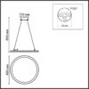 72c1691413b20fe303a3f3de5dc9fb33 8380/45L LEDIO LN26 000 белый, металл/акрил Умная люстра подвесная с ПДУ и голосовым управлением LED 45W 3000-6500К 220V ALIS SMART