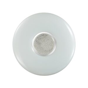 755b8655201a0130e8d3e0d8243dd9e5 2074/DL PALE SN 000 Светильник пластик/белый/хром/прозрачный LED 48Вт 3000-6300K D410 IP43 пульт ДУ LAZANA